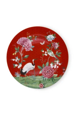 Pip Studio Blushing Birds Red Teller (32cm)