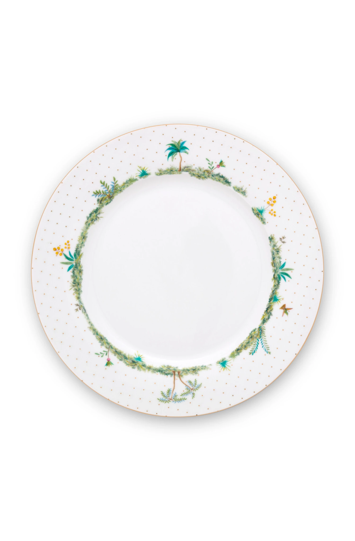 Pip Studio Jolie Teller Dots Gold 26,5cm 1 Pip Studio Jolie Teller Dots Gold 26,5cm