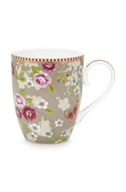 Pip Studio Early Bird Tasse Groß Chinese Rose Khaki