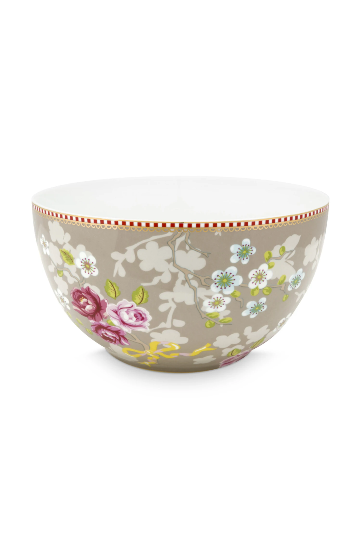 Pip Studio Early Bird Schale Chinese Rose Khaki (18cm) 2 Pip Studio Early Bird Schale Chinese Rose Khaki (18cm) – Bild 2