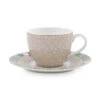 Pip Studio Blushing Birds Khaki Espressotasse & Untertasse