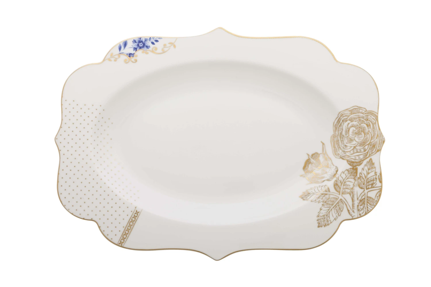 Pip Studio Royal White Servierschale Oval 1 Pip Studio Royal White Servierschale Oval