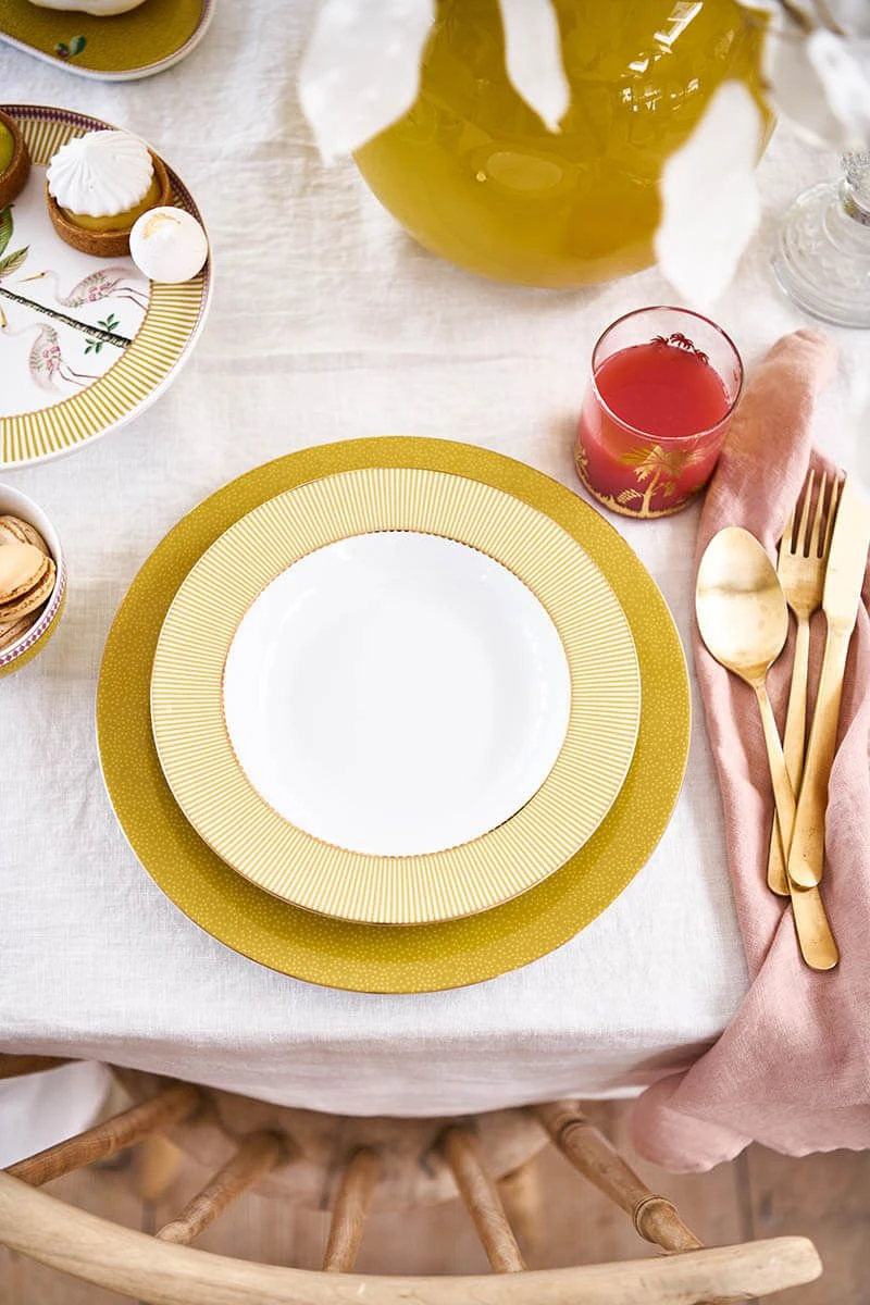 Pip Studio La Majorelle Tiefer Teller Gelb 21.5cm 2 Pip Studio La Majorelle Tiefer Teller Gelb 21.5cm – Bild 2