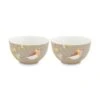 Pip Studio 2er-set: Geschirr "Bowl Early Bird" In Kaki - (D) 18 Cm