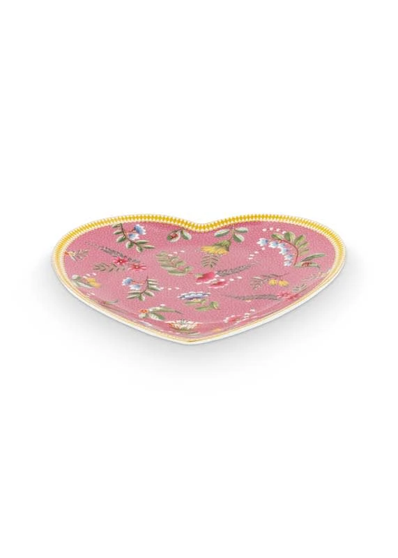Pip Studio 2er-set: Geschirr "Heart Shape Plates La Majorelle" In Rosa (D) 21.5cm 6 Pip Studio 2er-set: Geschirr "Heart Shape Plates La Majorelle" In Rosa (D) 21.5cm – Bild 6