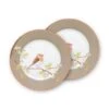 Pip Studio 2er-set: Geschirr "Plates Early Bird" In Kaki - (D) 21 Cm
