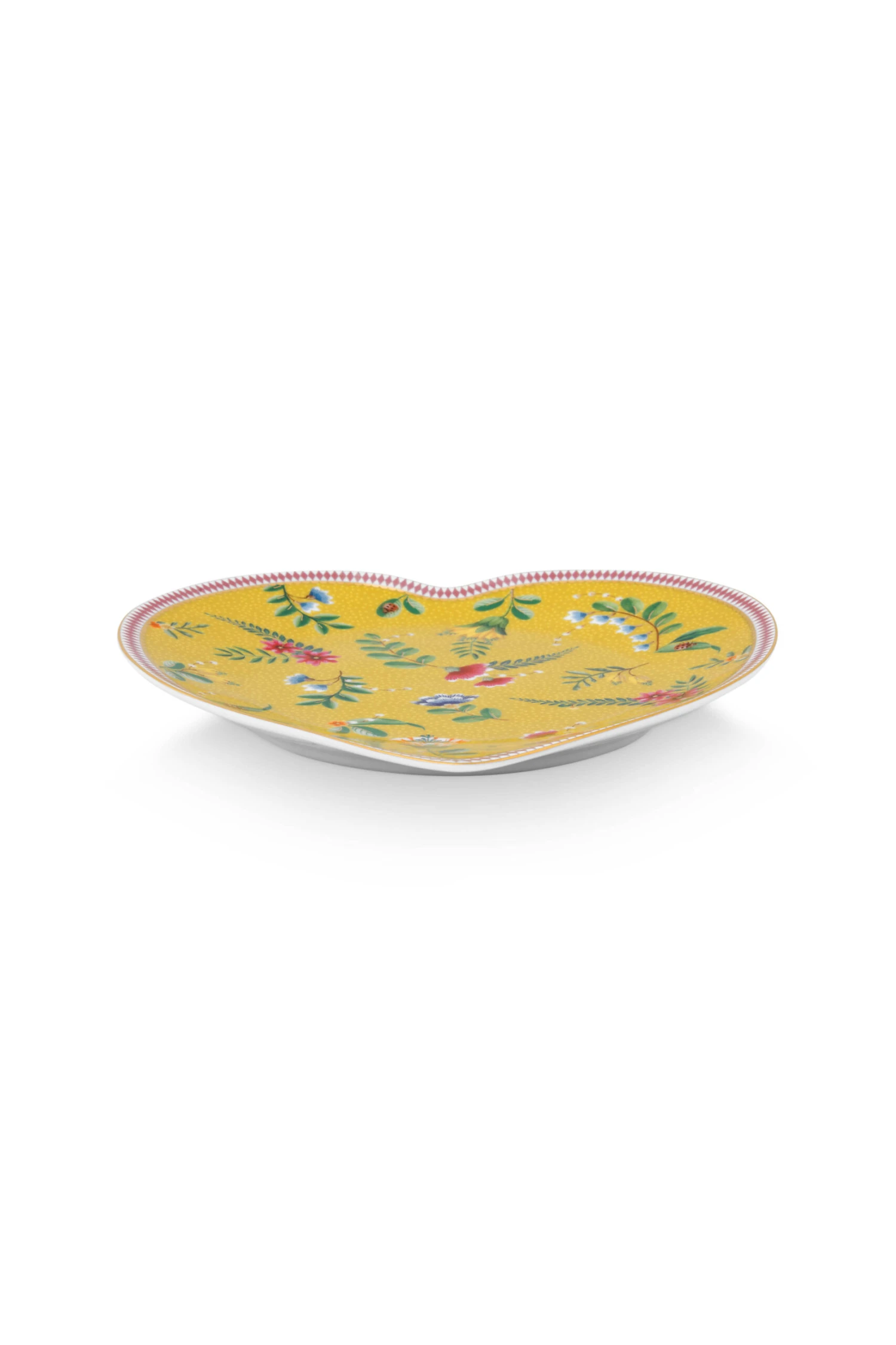 Pip Studio 2er-set: Geschirr "Set/2 Heart Shape Plates La Majorelle" In Gelb - (D) 21,5 Cm 5 Pip Studio 2er-set: Geschirr "Set/2 Heart Shape Plates La Majorelle" In Gelb - (D) 21,5 Cm – Bild 5