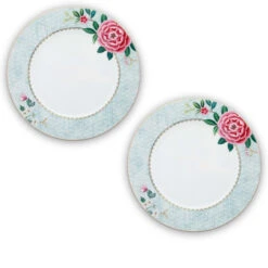 Pip Studio 2er-set: Geschirr "Set/2 Plates Blushing Birds" In Weiß