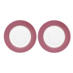 Pip Studio 2er-set: Geschirr "Set/2 Plates Flower Festival Deco" In Rosa - 26,5cm