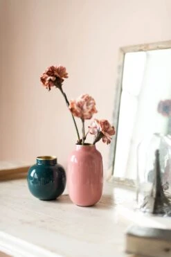 Pip Studio 2tlg. Set Vase "Metal Oval Round" In Rosa/ Grün - (L) 18,5 X (B) 10cm -Pip Studio Verkäufe pip studio 2tlg set vase metal oval round in rosa grun l 18 5 x b 10cm 2