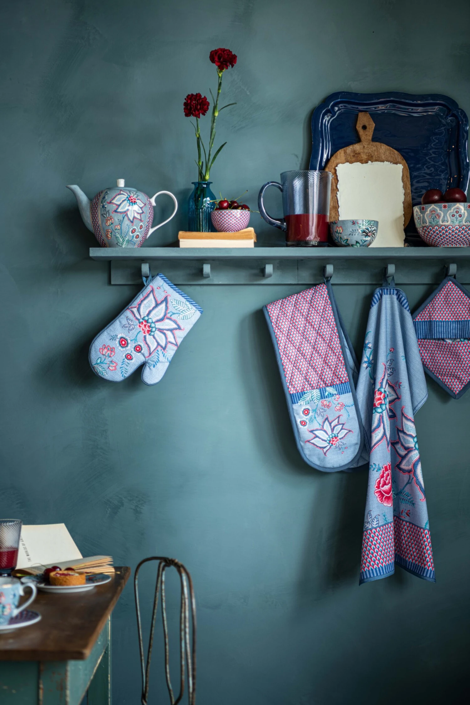 Pip Studio 3tlg: Teegeschirr "Tea Set Flower Festival " In Blau 2 Pip Studio 3tlg: Teegeschirr "Tea Set Flower Festival " In Blau – Bild 2