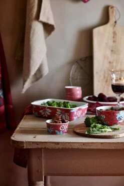 Pip Studio Auflaufformen "Flower Festival" In Rosa - (L) 27.5 X (B) 18.5 X (H) 6.5cm -Pip Studio Verkäufe pip studio auflaufformen flower festival in rosa l 27 5 x b 18 5 x h 6 5cm 3