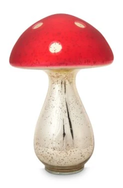 Pip Studio Deko "Mushroon Glass" In Rot - (H) 24cm