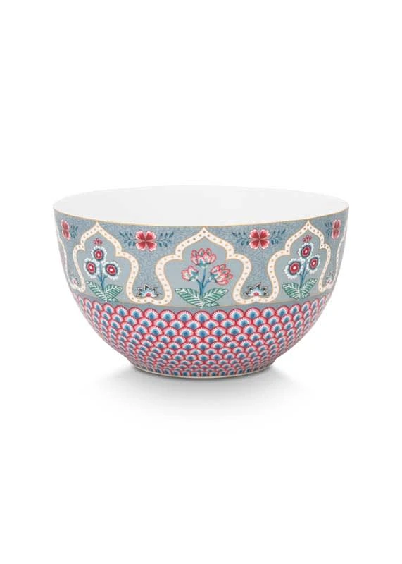 Pip Studio Geschirr "Bowl Flower Festival Scallop Deco" In Blau - (D) 18 Cm 3 Pip Studio Geschirr "Bowl Flower Festival Scallop Deco" In Blau - (D) 18 Cm – Bild 3