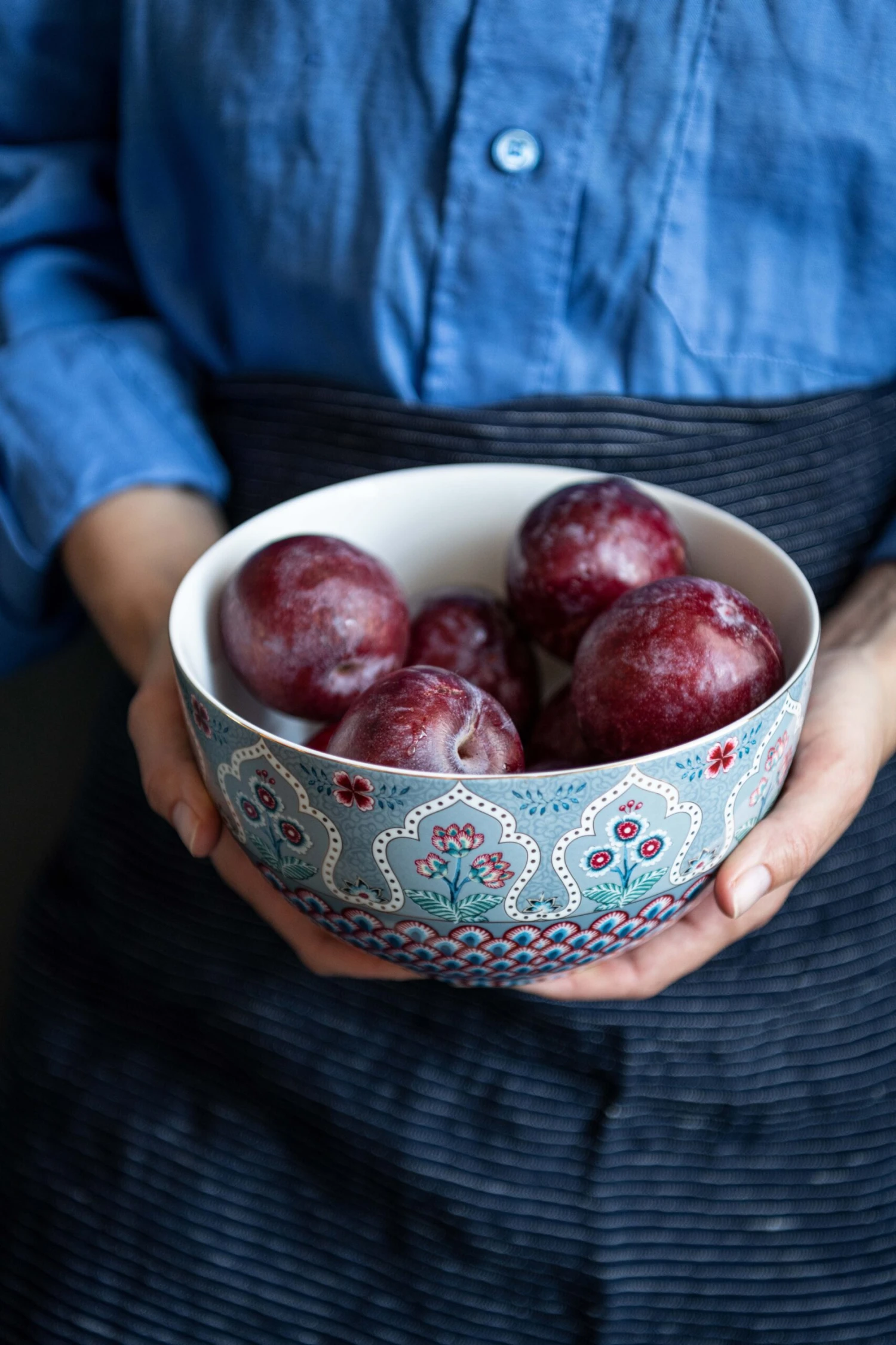 Pip Studio Geschirr "Bowl Flower Festival Scallop Deco" In Blau - (D) 18 Cm 4 Pip Studio Geschirr "Bowl Flower Festival Scallop Deco" In Blau - (D) 18 Cm – Bild 4