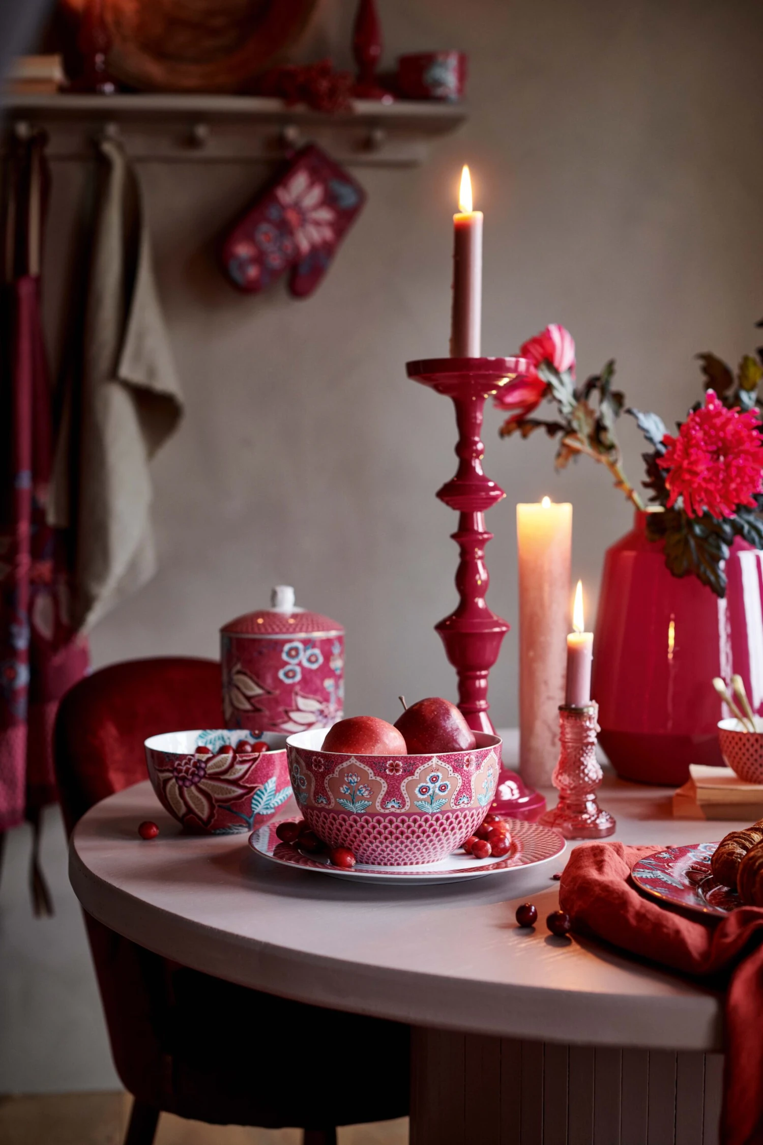 Pip Studio Geschirr "Bowl Flower Festival Scallop Deco" In Rosa - (D) 18 Cm 4 Pip Studio Geschirr "Bowl Flower Festival Scallop Deco" In Rosa - (D) 18 Cm – Bild 4