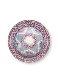 Pip Studio Geschirr "Butter Dish Round Flower Festival Deco" In Blau - (L) 17 X (B) 8 Cm -Pip Studio Verkäufe pip studio geschirr butter dish round flower festival deco in blau l 17 x b 8 cm 3