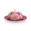Pip Studio Geschirr "Butter Dish Round Flower Festival Deco" In Rosa - (L) 17 X (B) 8 Cm