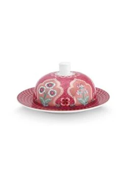Pip Studio Geschirr "Butter Dish Round Flower Festival Deco" In Rosa - (L) 17 X (B) 8 Cm -Pip Studio Verkäufe pip studio geschirr butter dish round flower festival deco in rosa l 17 x b 8 cm 2