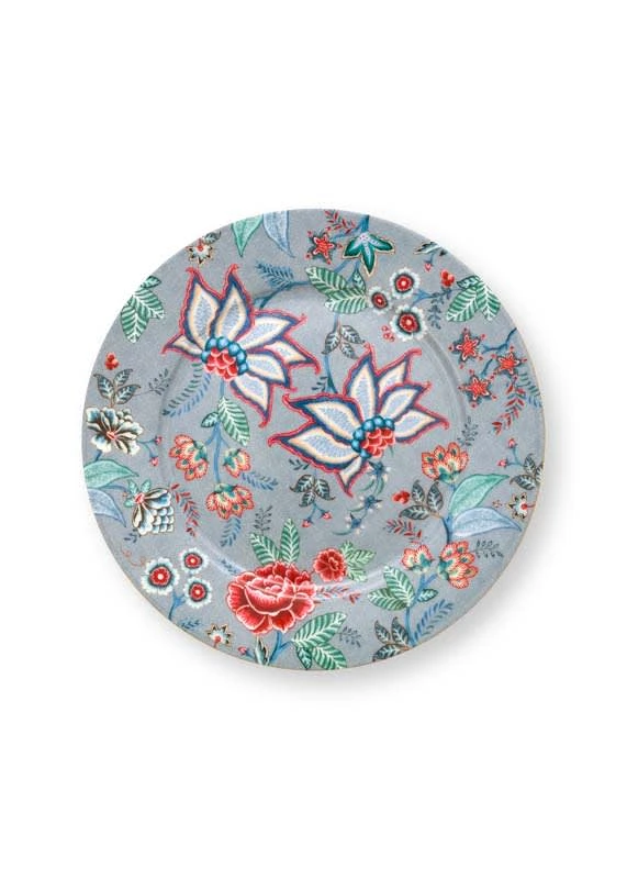 Pip Studio Geschirr "Plate Flower Festival " In Blau - (D) 32 Cm 1 Pip Studio Geschirr "Plate Flower Festival " In Blau - (D) 32 Cm