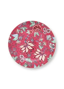 Pip Studio Geschirr "Plate Flower Festival " In Rosa - (D) 32 Cm