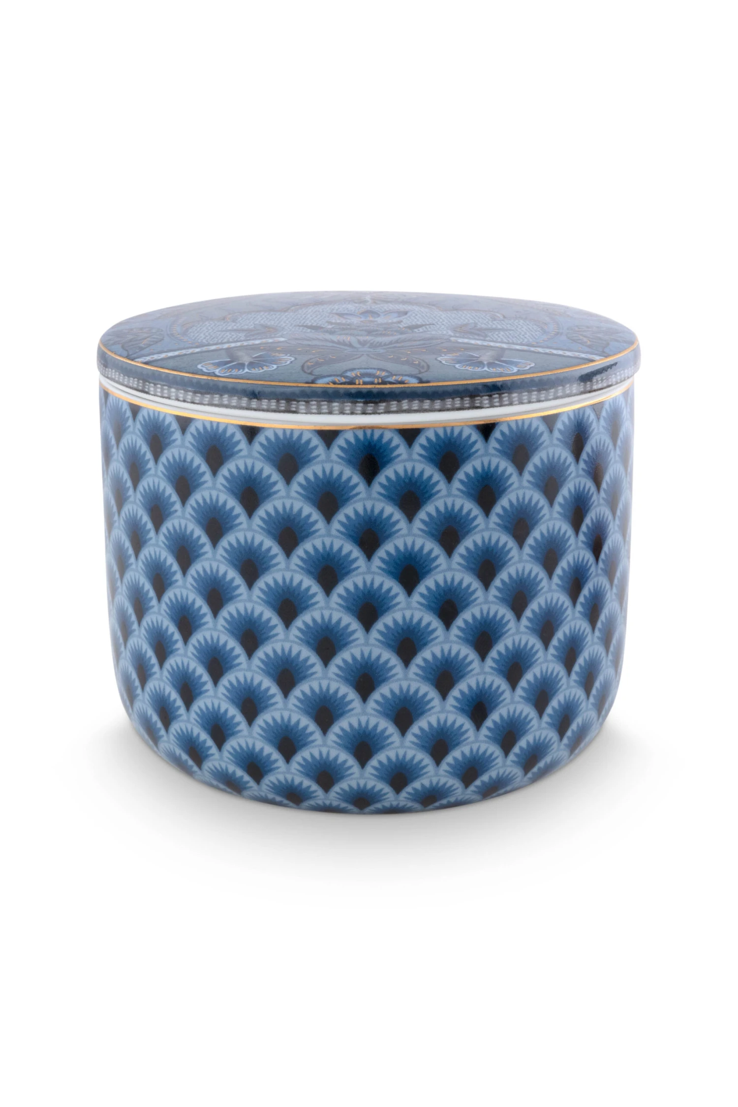 Pip Studio Kerze "Candle Box Kyoto Festival" In Blau - (D) 11.7 X (H) 9.6cm 2 Pip Studio Kerze "Candle Box Kyoto Festival" In Blau - (D) 11.7 X (H) 9.6cm – Bild 2