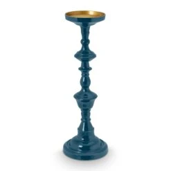 Pip Studio Kerzenstaender "Metal Dark Blue" In Blau - 46cm