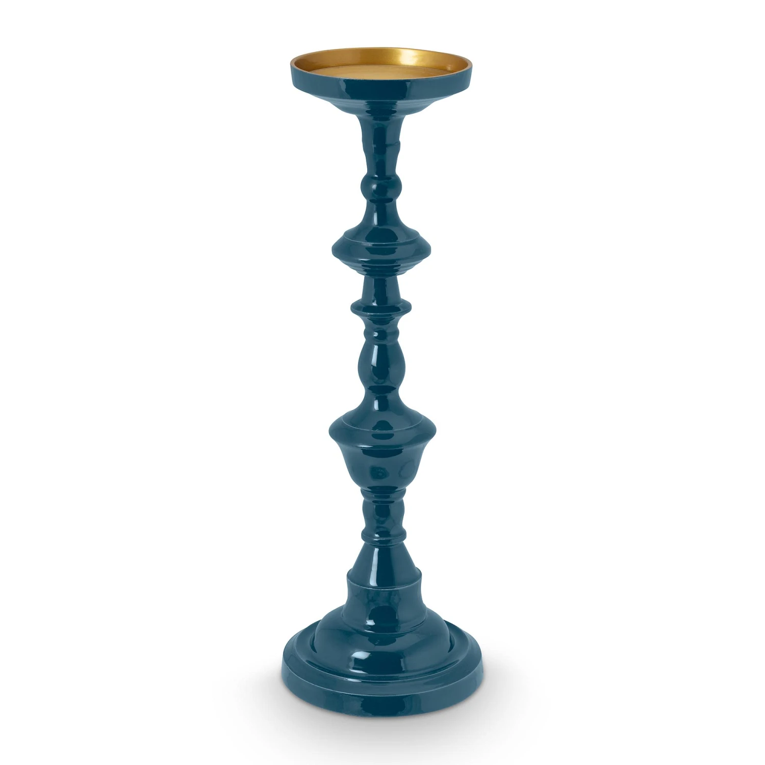 Pip Studio Kerzenstaender "Metal Dark Blue" In Blau - 46cm 1 Pip Studio Kerzenstaender "Metal Dark Blue" In Blau - 46cm