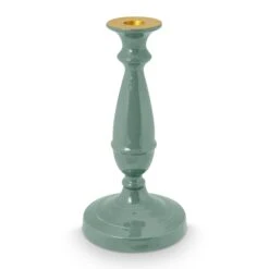 Pip Studio Kerzenstaender "Metal Light Green" In Grün - 24cm