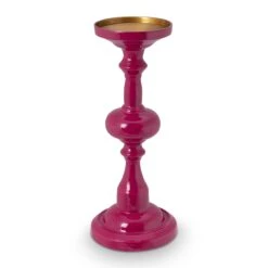 Pip Studio Kerzenstaender "Metal Pink" In Rosa - 34cm