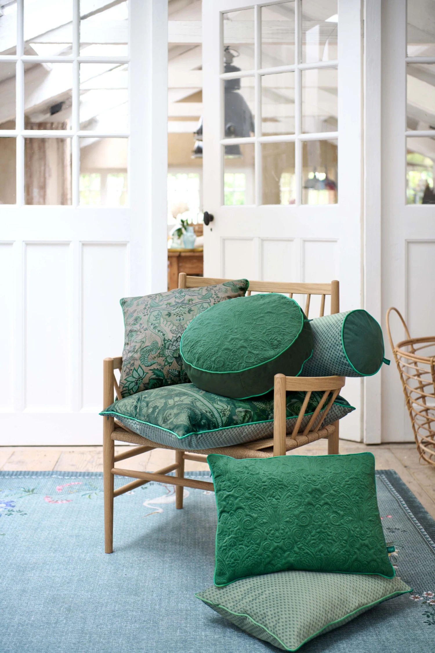 Pip Studio Kissen "Cushion Kyoto Festival" In Grün - (L) 50 X (B) 35 Cm 4 Pip Studio Kissen "Cushion Kyoto Festival" In Grün - (L) 50 X (B) 35 Cm – Bild 4