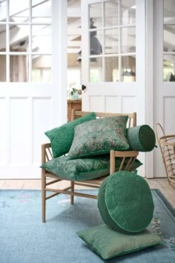 Pip Studio Kissen "Cushion Quiltey Days/Suki" In Grün - (D) 40 Cm -Pip Studio Verkäufe pip studio kissen cushion quiltey days suki in grun d 40 cm 5