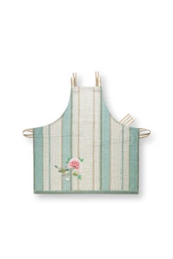 Pip Studio Kochschuerzen "Apron Blushing Birds" In Blau - (L) 85 X (B) 88 Cm