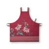 Pip Studio Kochschuerzen "Apron Flower Festival" In Rosa - (L) 85 X (B) 88 Cm