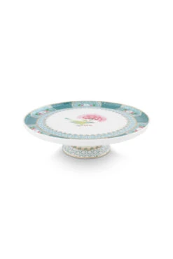 Pip Studio Kuchenstand "Cake Tray Blushing Birds" In Blue - (D) 21cm
