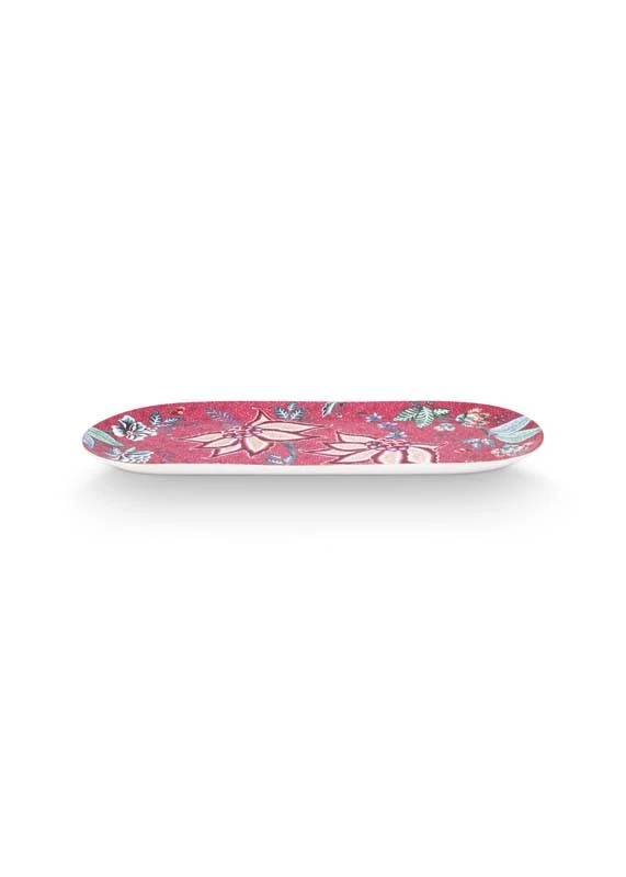Pip Studio Servierplatten "Cake Tray Flower Festival" In Rosa - (L) 33.3 X (B) 15.5cm 2 Pip Studio Servierplatten "Cake Tray Flower Festival" In Rosa - (L) 33.3 X (B) 15.5cm – Bild 2