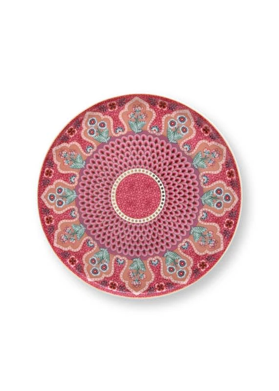 Pip Studio Servierplatten "Cake Tray Flower Festival Scallop Deco" In Rosa - (D) 21 Cm 2 Pip Studio Servierplatten "Cake Tray Flower Festival Scallop Deco" In Rosa - (D) 21 Cm – Bild 2