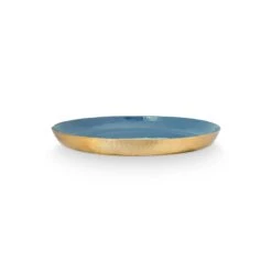 Pip Studio Tablett "Enamelled Dark Blue" In Blau - 50cm -Pip Studio Verkäufe pip studio tablett enamelled dark blue in blau 50cm 1