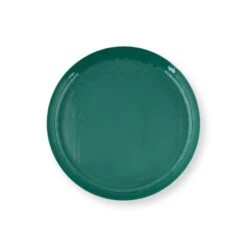 Pip Studio Tablett "Enamelled Dark Green" In Grün - 50cm