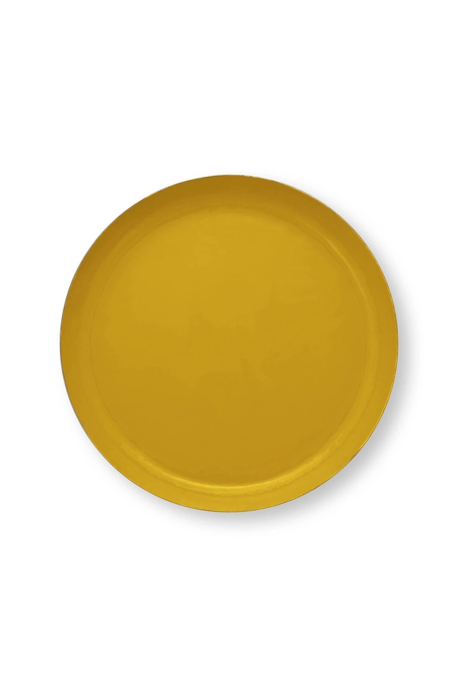Pip Studio Tablett "Tray Enamelled" In Gelb - (D) 40 Cm