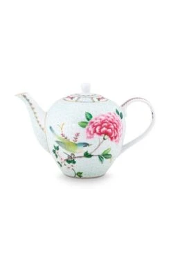 Pip Studio Teegeschirr "Tea Pot Large Blushing Birds" In Weiß - 1600 Ml