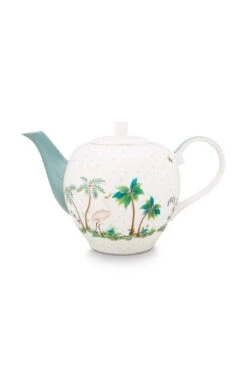 Pip Studio Teegeschirr "Tea Pot Large Jolie Dots" In Weiß - 1600 Ml