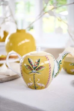 Pip Studio Theekanne "Tea Pot La Majorelle" In Gelb - 1.6 Ltr -Pip Studio Verkäufe pip studio theekanne tea pot la majorelle in gelb 1 6 ltr 3