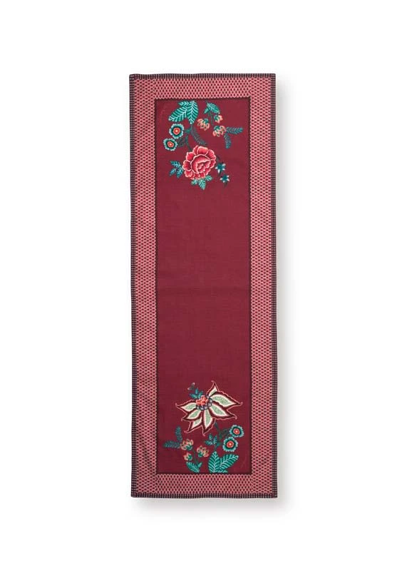 Pip Studio Tischläufer "Table Runner Flower Festival" In Rosa - (L) 150 X (B) 50 Cm 2 Pip Studio Tischläufer "Table Runner Flower Festival" In Rosa - (L) 150 X (B) 50 Cm – Bild 2