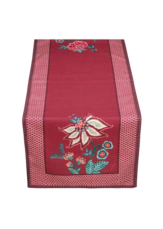 Pip Studio Tischläufer "Table Runner Flower Festival" In Rosa - (L) 150 X (B) 50 Cm 1 Pip Studio Tischläufer "Table Runner Flower Festival" In Rosa - (L) 150 X (B) 50 Cm