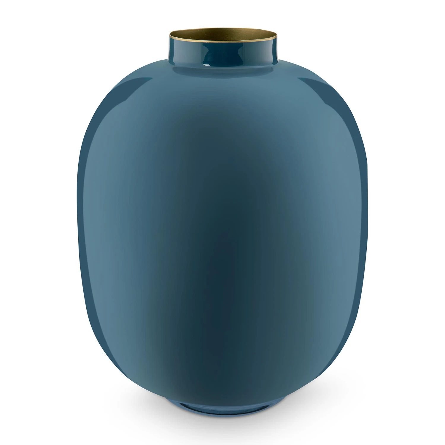 Pip Studio Vase "Metal Blue" In Blau - 32cm 1 Pip Studio Vase "Metal Blue" In Blau - 32cm