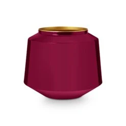 Pip Studio Vase "Metal Dark Pink" In Rosa - 22cm