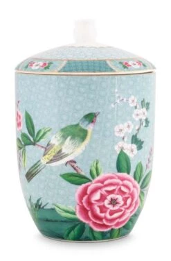 Pip Studio Vorratsbehälter "Storage Jar Blushing Birds" In Blau - 1500 Ml