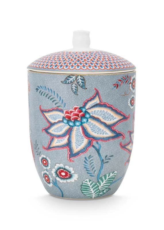 Pip Studio Vorratsbehälter "Storage Jar Flower Festival" In Blau - 1500 Ml 1 Pip Studio Vorratsbehälter "Storage Jar Flower Festival" In Blau - 1500 Ml