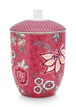 Pip Studio Vorratsbehälter "Storage Jar Flower Festival" In Rosa - 1500 Ml -Pip Studio Verkäufe pip studio vorratsbehalter storage jar flower festival in rosa 1500 ml 2